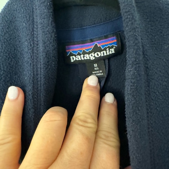 Patagonia fleece jacket in navy size M - Picture 2 of 5
